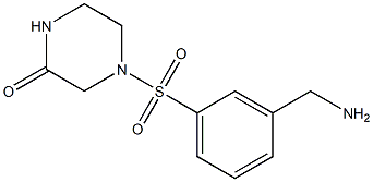  4-{[3-(aminomethyl)phenyl]sulfonyl}piperazin-2-one