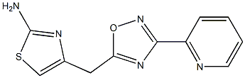 4-{[3-(pyridin-2-yl)-1,2,4-oxadiazol-5-yl]methyl}-1,3-thiazol-2-amine