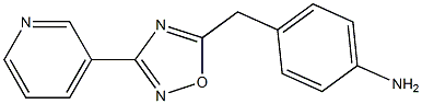 4-{[3-(pyridin-3-yl)-1,2,4-oxadiazol-5-yl]methyl}aniline|