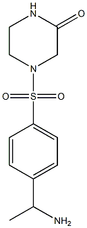  4-{[4-(1-aminoethyl)benzene]sulfonyl}piperazin-2-one