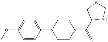 4-{[4-(4-methoxyphenyl)piperazin-1-yl]carbonyl}-1,3-thiazolidine