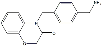 4-{[4-(aminomethyl)phenyl]methyl}-3,4-dihydro-2H-1,4-benzoxazin-3-one