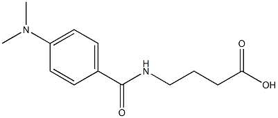 4-{[4-(dimethylamino)benzoyl]amino}butanoic acid Structure