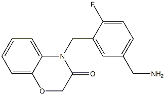 4-{[5-(aminomethyl)-2-fluorophenyl]methyl}-3,4-dihydro-2H-1,4-benzoxazin-3-one