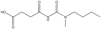 4-{[butyl(methyl)carbamoyl]amino}-4-oxobutanoic acid Struktur
