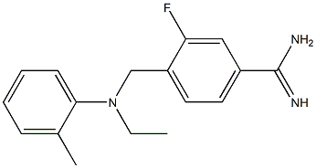 4-{[ethyl(2-methylphenyl)amino]methyl}-3-fluorobenzene-1-carboximidamide