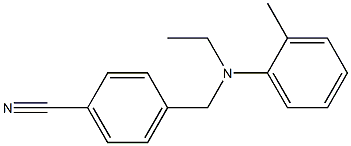 4-{[ethyl(2-methylphenyl)amino]methyl}benzonitrile Struktur