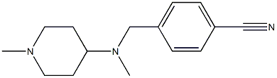 4-{[methyl(1-methylpiperidin-4-yl)amino]methyl}benzonitrile,,结构式