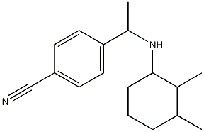 4-{1-[(2,3-dimethylcyclohexyl)amino]ethyl}benzonitrile Struktur