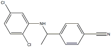 4-{1-[(2,5-dichlorophenyl)amino]ethyl}benzonitrile Struktur