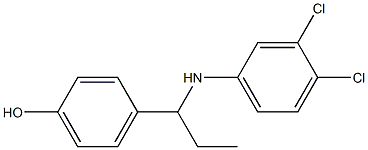 4-{1-[(3,4-dichlorophenyl)amino]propyl}phenol