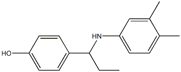 4-{1-[(3,4-dimethylphenyl)amino]propyl}phenol