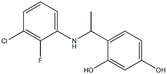  4-{1-[(3-chloro-2-fluorophenyl)amino]ethyl}benzene-1,3-diol