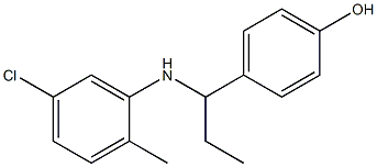 4-{1-[(5-chloro-2-methylphenyl)amino]propyl}phenol|