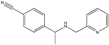 4-{1-[(pyridin-2-ylmethyl)amino]ethyl}benzonitrile 结构式