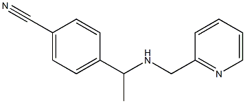 4-{1-[(pyridin-2-ylmethyl)amino]ethyl}benzonitrile Struktur