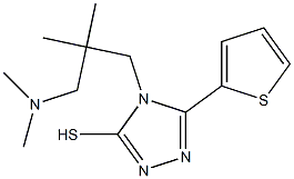 4-{2-[(dimethylamino)methyl]-2-methylpropyl}-5-(thiophen-2-yl)-4H-1,2,4-triazole-3-thiol|