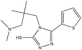 4-{2-[(dimethylamino)methyl]-2-methylpropyl}-5-(thiophen-2-yl)-4H-1,2,4-triazole-3-thiol Structure