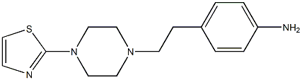 4-{2-[4-(1,3-thiazol-2-yl)piperazin-1-yl]ethyl}aniline,,结构式