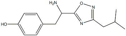 4-{2-amino-2-[3-(2-methylpropyl)-1,2,4-oxadiazol-5-yl]ethyl}phenol