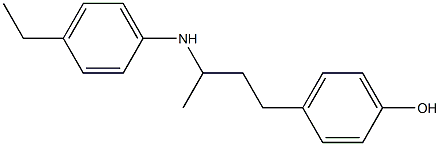 4-{3-[(4-ethylphenyl)amino]butyl}phenol,,结构式