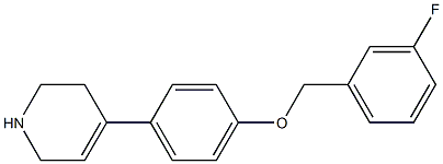 4-{4-[(3-fluorophenyl)methoxy]phenyl}-1,2,3,6-tetrahydropyridine