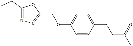 4-{4-[(5-ethyl-1,3,4-oxadiazol-2-yl)methoxy]phenyl}butan-2-one Structure