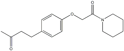 4-{4-[2-oxo-2-(piperidin-1-yl)ethoxy]phenyl}butan-2-one