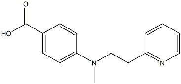 4-{methyl[2-(pyridin-2-yl)ethyl]amino}benzoic acid 结构式