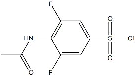 4-acetamido-3,5-difluorobenzene-1-sulfonyl chloride Struktur