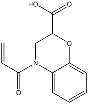 4-acryloyl-3,4-dihydro-2H-1,4-benzoxazine-2-carboxylic acid 化学構造式