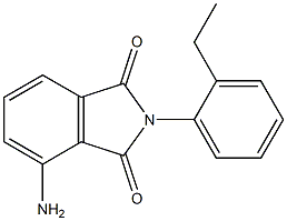 4-amino-2-(2-ethylphenyl)-2,3-dihydro-1H-isoindole-1,3-dione 结构式