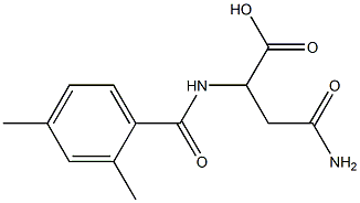 4-amino-2-[(2,4-dimethylbenzoyl)amino]-4-oxobutanoic acid Structure