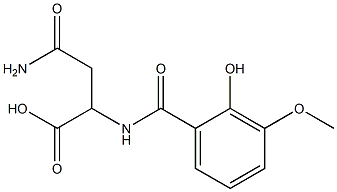 4-amino-2-[(2-hydroxy-3-methoxybenzoyl)amino]-4-oxobutanoic acid