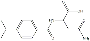 4-amino-2-[(4-isopropylbenzoyl)amino]-4-oxobutanoic acid,,结构式