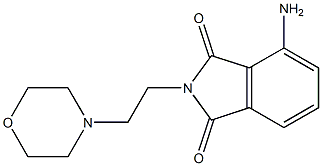 4-amino-2-[2-(morpholin-4-yl)ethyl]-2,3-dihydro-1H-isoindole-1,3-dione,,结构式