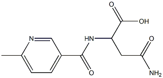 4-amino-2-{[(6-methylpyridin-3-yl)carbonyl]amino}-4-oxobutanoic acid