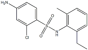 4-amino-2-chloro-N-(2-ethyl-6-methylphenyl)benzene-1-sulfonamide