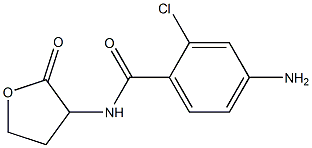 4-amino-2-chloro-N-(2-oxooxolan-3-yl)benzamide,,结构式