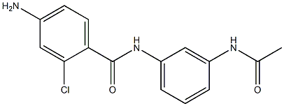 4-amino-2-chloro-N-(3-acetamidophenyl)benzamide Structure