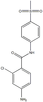4-amino-2-chloro-N-(4-methanesulfonylphenyl)benzamide 化学構造式