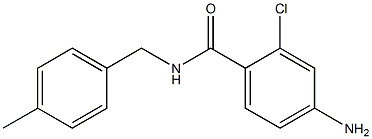 4-amino-2-chloro-N-(4-methylbenzyl)benzamide 化学構造式