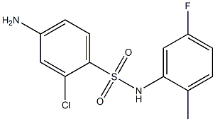  4-amino-2-chloro-N-(5-fluoro-2-methylphenyl)benzene-1-sulfonamide