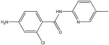 4-amino-2-chloro-N-(5-methylpyridin-2-yl)benzamide 化学構造式