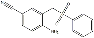 4-amino-3-[(benzenesulfonyl)methyl]benzonitrile