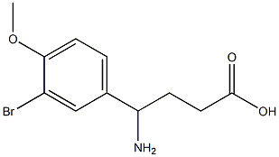 4-amino-4-(3-bromo-4-methoxyphenyl)butanoic acid Structure