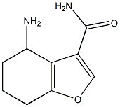 4-amino-4,5,6,7-tetrahydro-1-benzofuran-3-carboxamide 结构式