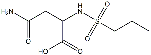 4-amino-4-oxo-2-[(propylsulfonyl)amino]butanoic acid