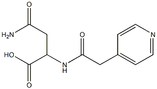 4-amino-4-oxo-2-[(pyridin-4-ylacetyl)amino]butanoic acid Structure