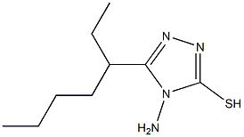 4-amino-5-(heptan-3-yl)-4H-1,2,4-triazole-3-thiol 化学構造式